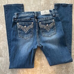 EUC women’s Miss Me Jeans - mid-rise, straight leg